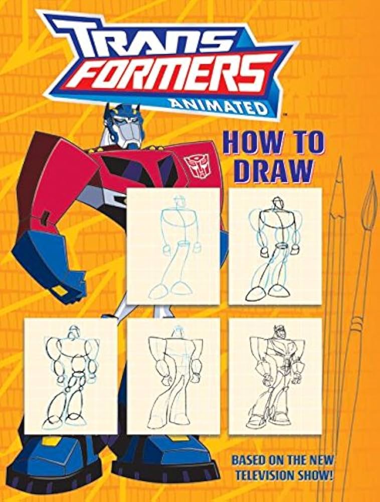 【希少品】Transformers Prime　how to draw　洋書 How to Draw Transformers Optimus Prime: Easy Step-by-Step Lesson
